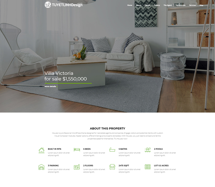 Mẫu Website Bất Động Sản - WDBDS - 8